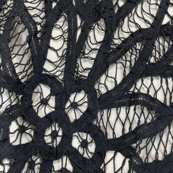 NEW Betsey Johnson dress black lace gold satin drop waist bow corset pouf mini 2 - Picture 6 of 10